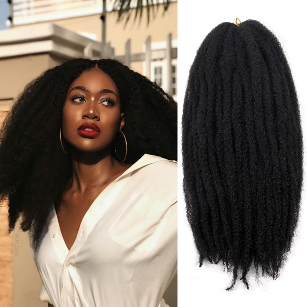 Marley Braids Hair Crochet Afro Kinky ռ  Ӹ ݹ ȸ    Crochet Marly Braids Ӹ 